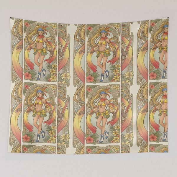 Item preview, Rikku in the style of Alphonse Mucha designed and sold by Solace Sparkles.