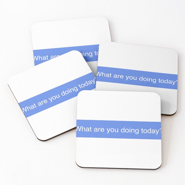 Item preview, What Are You Doing Today Blue Text Message Bubble designed and sold by Vision Crafted.
