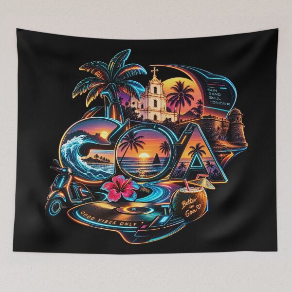 Item preview, Goa — Sun Sand Soul Forever • Better in Goa • Good Vibes Only designed and sold by Goanheartprints.
