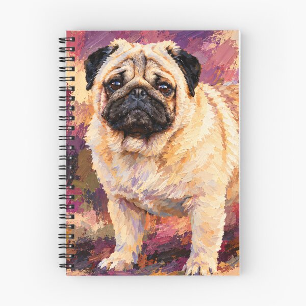 Item preview, Pug Colorful Dog Painting designed and sold by shrolts.