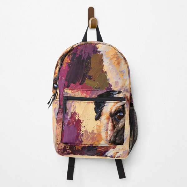 Item preview, Pug Colorful Dog Painting designed and sold by shrolts.