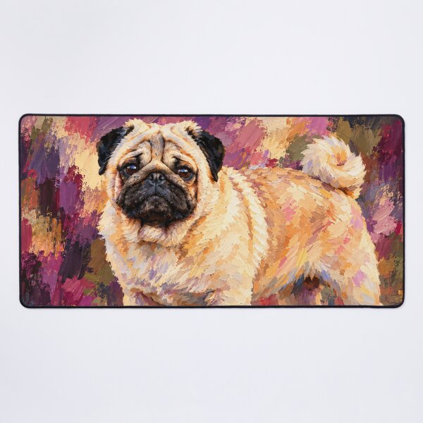 Item preview, Pug Colorful Dog Painting designed and sold by shrolts.