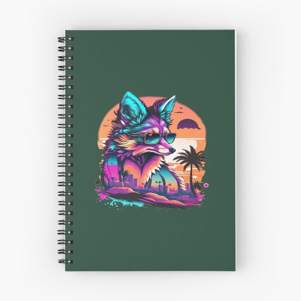 Item preview, modern fox synth wave with sunglass designed and sold by NtcApparelCo.
