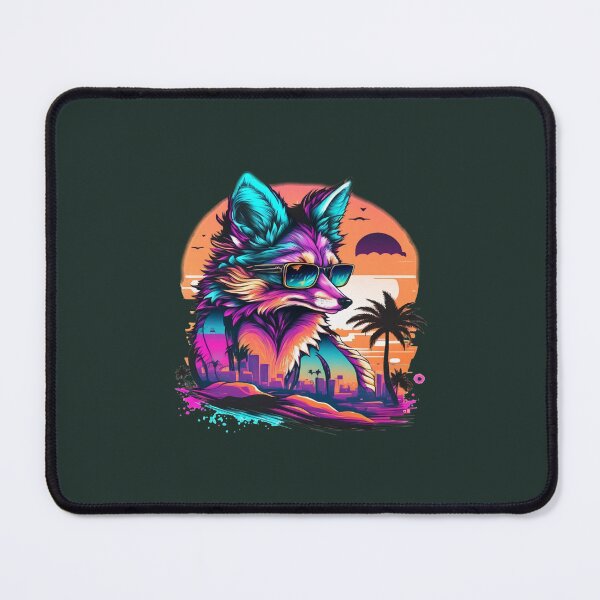 Item preview, modern fox synth wave with sunglass designed and sold by NtcApparelCo.