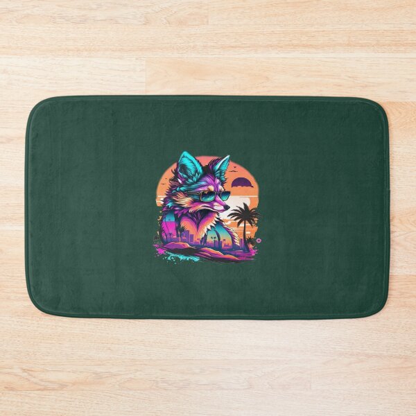 Item preview, modern fox synth wave with sunglass designed and sold by NtcApparelCo.