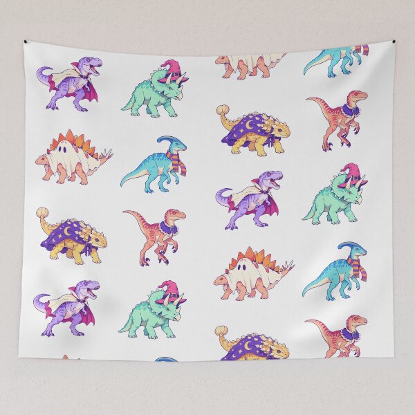 Item preview, Halloween Dinosaurs – Colorful Dinos in Spooky Costumes designed and sold by Zoolumi.