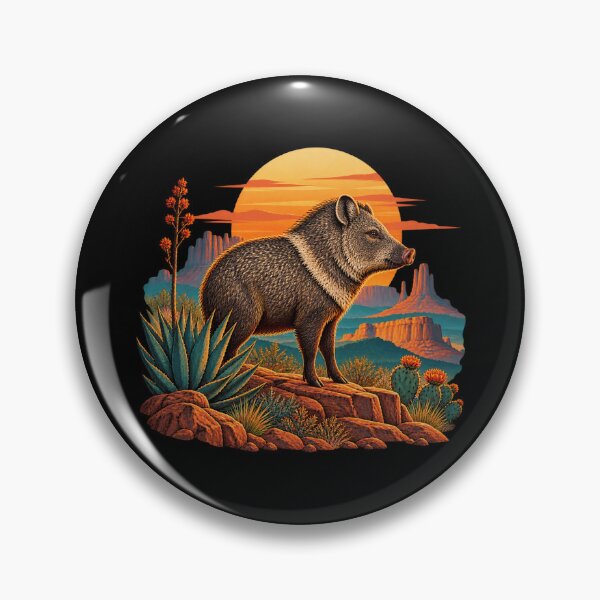 Item preview, Retro Desert Javelina designed and sold by Georain.