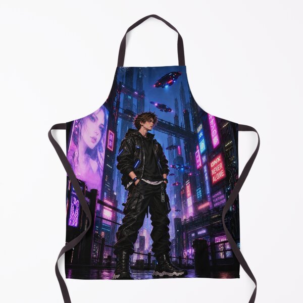 Item preview, Danix Cyberpunk Neon Alley Poster Design designed and sold by Kenzie & Co.