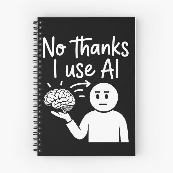 Item preview, No Thanks I Use AI  Brain Funny Sarcastic Tech Humor Gifts designed and sold by LeSoniPapaPrint.