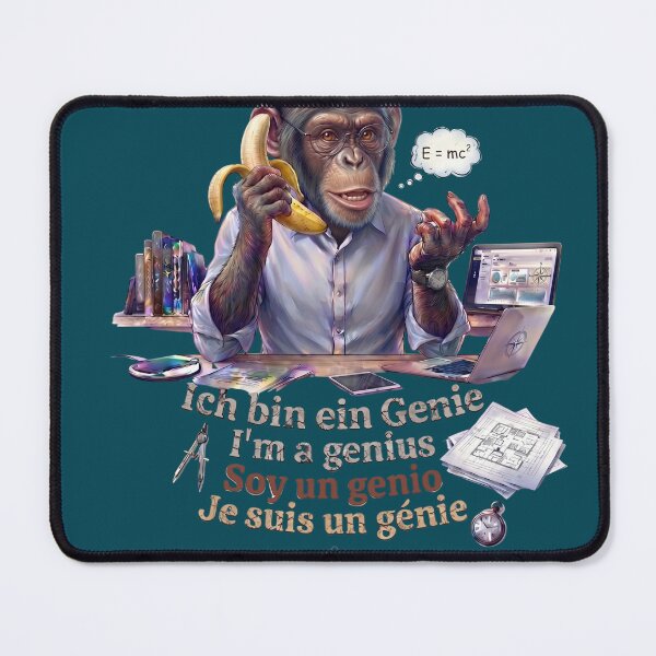 Item preview, WILDWISERS by HERMIE: Monkey / Chimpanzee - I'm a genius designed and sold by HERMIE-design.