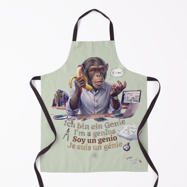 Item preview, WILDWISERS by HERMIE: Monkey / Chimpanzee - I'm a genius designed and sold by HERMIE-design.