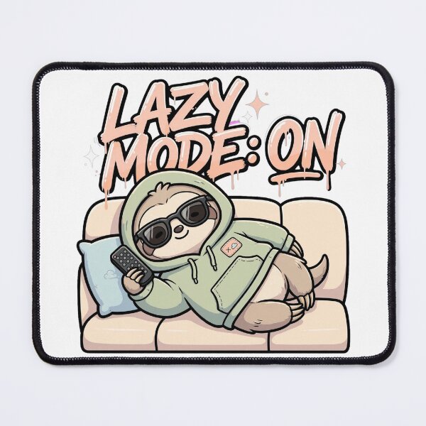 Item preview, Lazy Mode ON Funny Sloth Hoodie - Cute Lazy Streetwear Art designed and sold by yassine elhaidi.