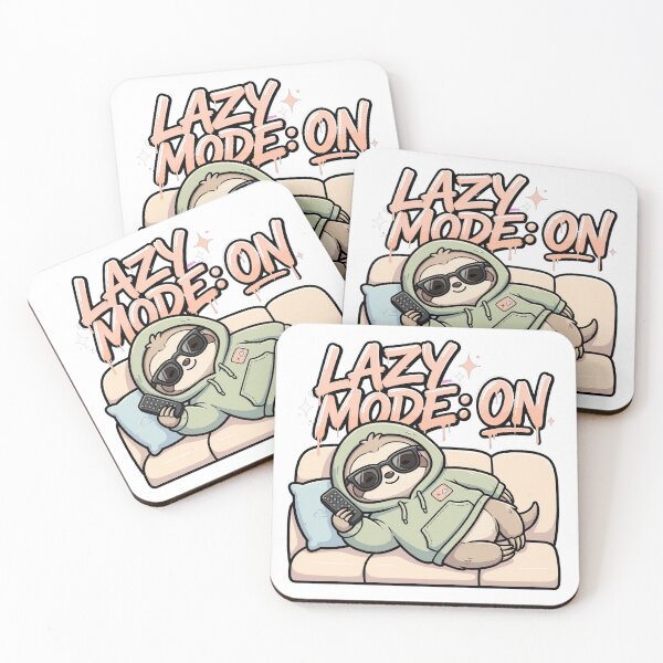 Item preview, Lazy Mode ON Funny Sloth Hoodie - Cute Lazy Streetwear Art designed and sold by yassine elhaidi.