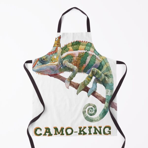 Item preview, Camo King Chameleon with Crown Funny Camouflage Animal designed and sold by VISIONSTURME.