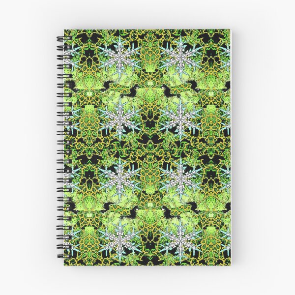 Item preview, GREEN AURORA WINTER SNOWFLAKES PATTERN  designed and sold by sharlesart.