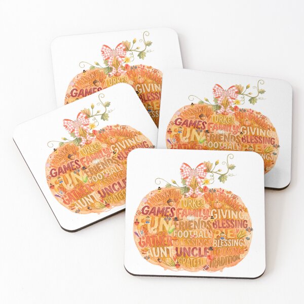 Item preview, Thanksgiving pumpkin with word art, thankful, blessings, autumn... designed and sold by VibranPalette.