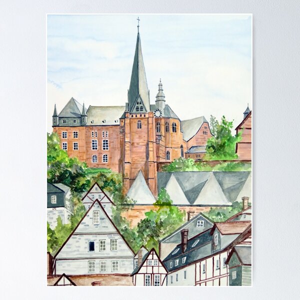 Item preview, Marburg Altstadt designed and sold by Farida Greenfield.