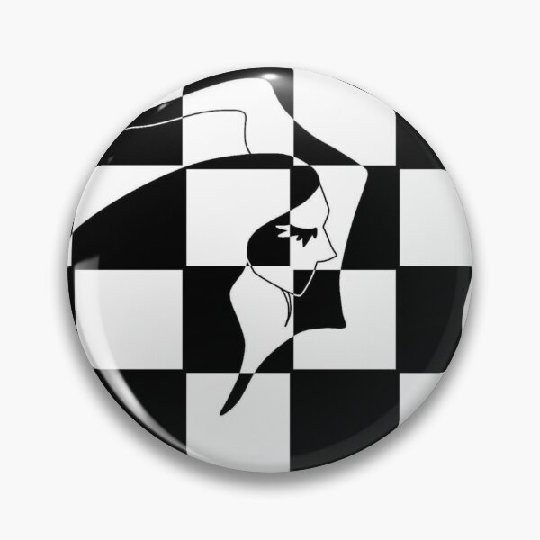 Item preview, Checkerboard Illusion Female Face Profile designed and sold by Neon-Mirage.