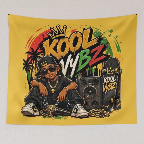 Item preview, Kool Vybz Urban Skater Reggae Art  designed and sold by digitalbob60.