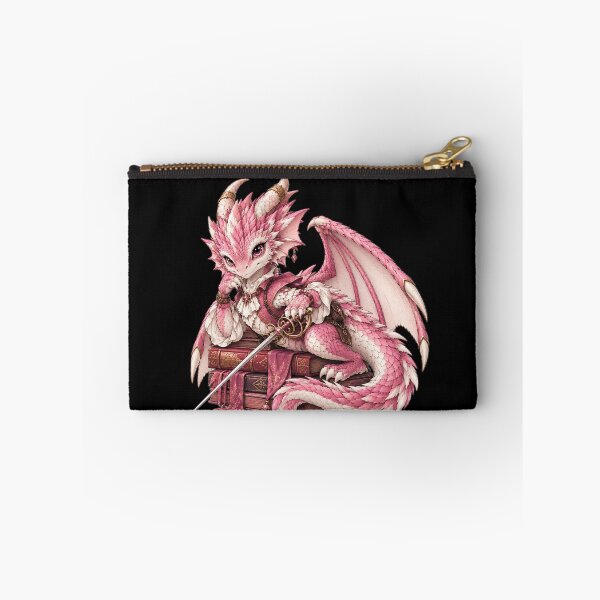 Item preview, Cute Pastel Pink Dragon Princess with Sword Mythical Beast designed and sold by Hatchling Hollow.