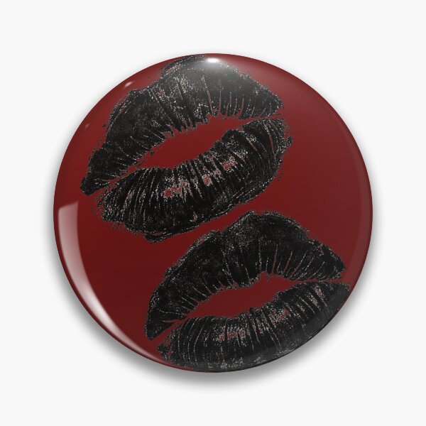Item preview, Black Double Kiss Print Graphic designed and sold by CHI STUDIO.