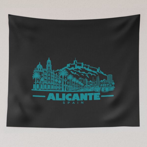 Item preview, Alicante Spain Line Art Coastline Poster designed and sold by CMYKStudio.