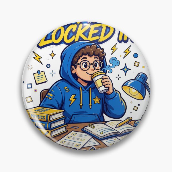 Item preview, Locked In - Anti Procrastination Club - Study Grind Era designed and sold by yassine elhaidi.