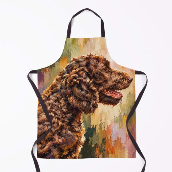 Item preview, Brown Poodle Portrait - Colourful Curly Dog Painting designed and sold by shrolts.