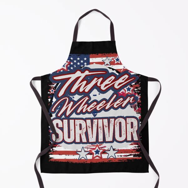 Item preview, Three Wheeler Survivor — Patriotic Distressed Red White and Blue Vintage Rider Graphic designed and sold by GFamilyC.