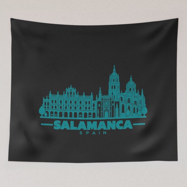 Item preview, Salamanca Spain Line Art Landmark Poster designed and sold by CMYKStudio.