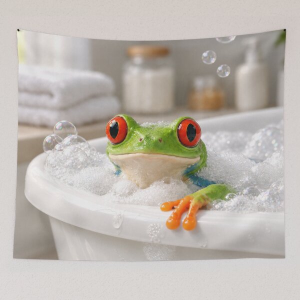 Item preview, Red-Eyed Tree Frog Bubble Bath designed and sold by Sillytoe.