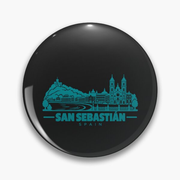 Item preview, San Sebastian Spain Line Art Coastline Poster designed and sold by CMYKStudio.