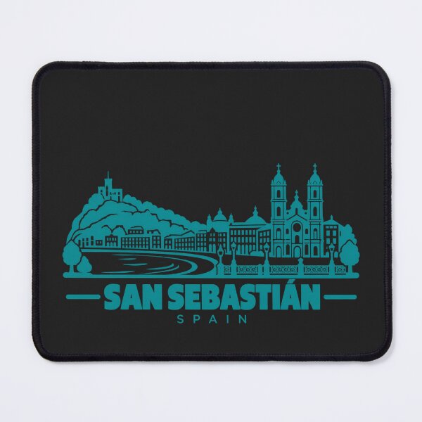 Item preview, San Sebastian Spain Line Art Coastline Poster designed and sold by CMYKStudio.