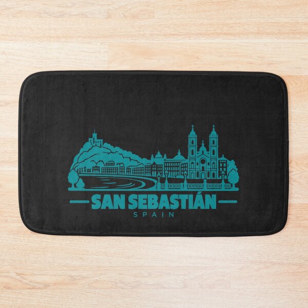 Item preview, San Sebastian Spain Line Art Coastline Poster designed and sold by CMYKStudio.