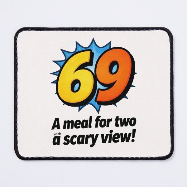 Item preview, Funny 69 Meal for Two Adult Humor Comic Pop Art designed and sold by Flirt-Teez.