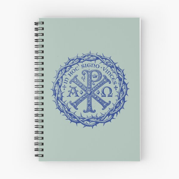 Item preview, In Hoc Signo Vinces Crown of Thorns Vintage Blue Seal designed and sold by Lidra Zehcnas.