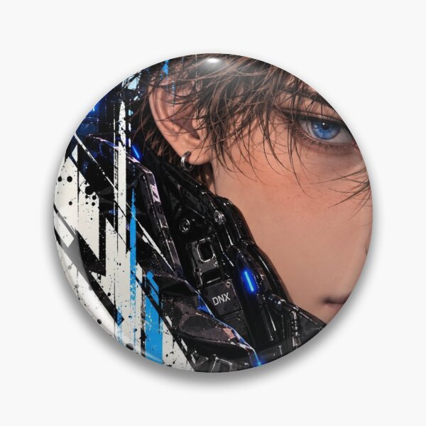 Artikelvorschau, Danix Cyberpunk Blue Eye Portrait Poster Design entworfen und verkauft von Kenzie & Co.