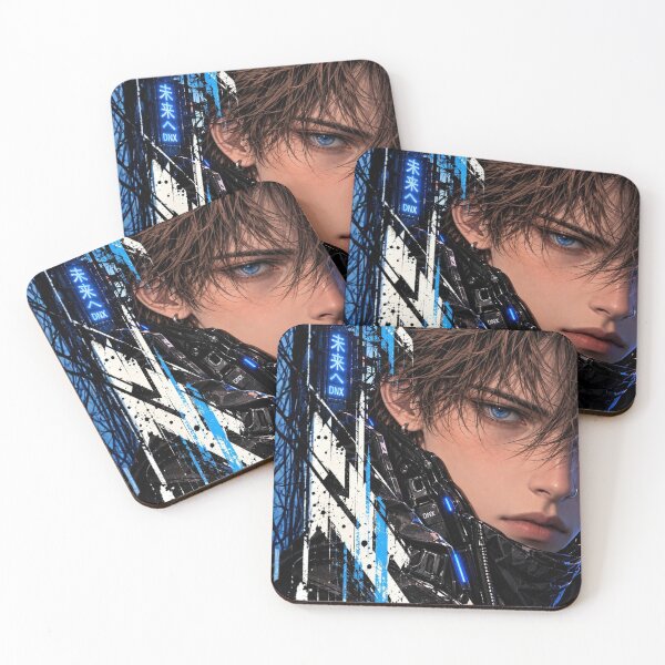Item preview, Danix Cyberpunk Blue Eye Portrait Poster Design designed and sold by Kenzie & Co.
