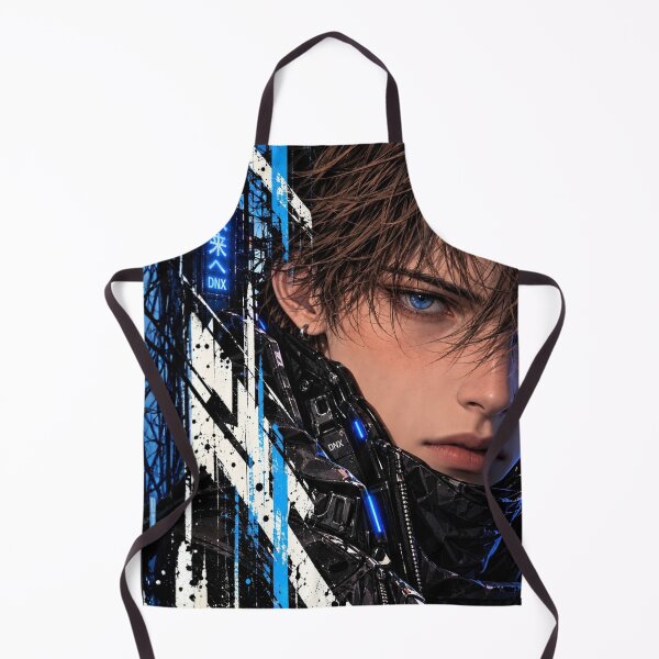 Item preview, Danix Cyberpunk Blue Eye Portrait Poster Design designed and sold by Kenzie & Co.