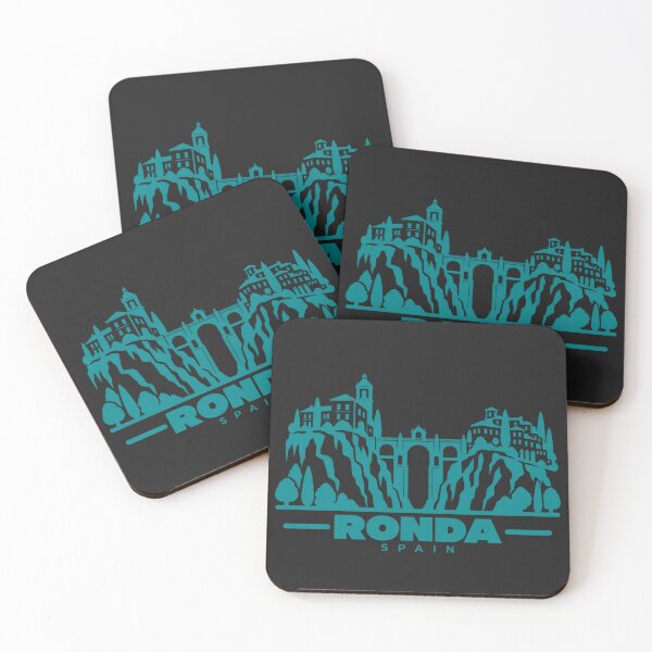 Item preview, Ronda Spain Line Art Landmark Poster designed and sold by CMYKStudio.