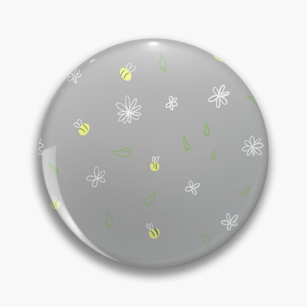 Item preview, Gray Bees and white Flowers designed and sold by VODkmw.