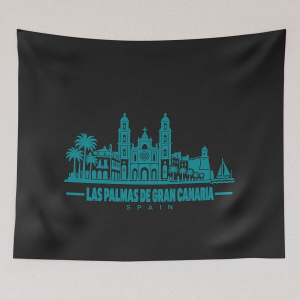 Item preview, Las Palmas de Gran Canaria Spain Line Art Coastline Poster designed and sold by CMYKStudio.