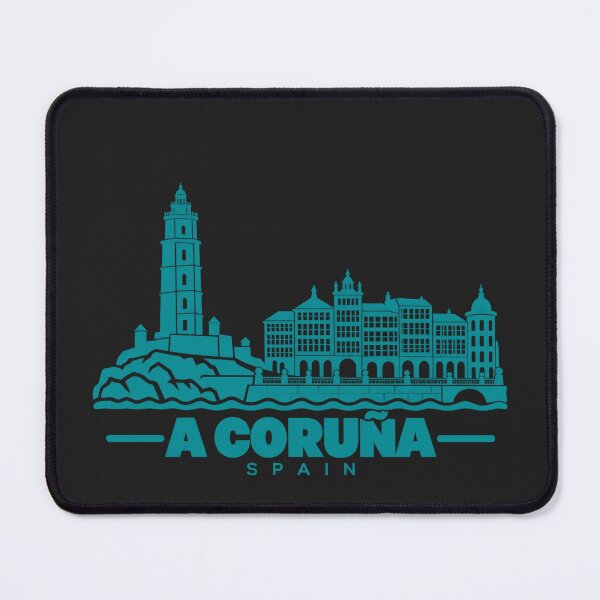Item preview, A Coruna Spain Line Art Coastline Poster designed and sold by CMYKStudio.