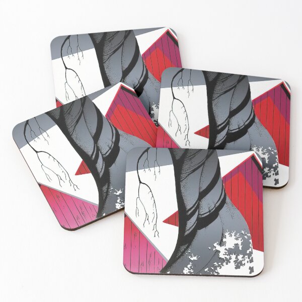 Item preview, Red barn and grey sky designed and sold by EtherShadeArt.