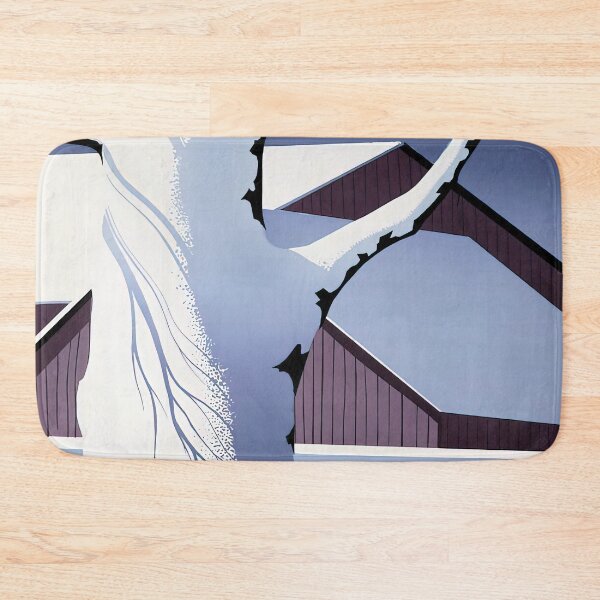 Item preview, Red barn and tree trunk designed and sold by EtherShadeArt.