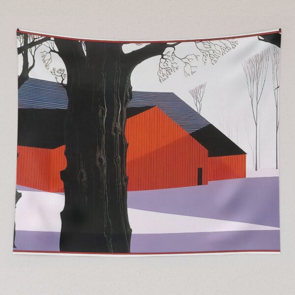 Item preview, Red barn designed and sold by EtherShadeArt.