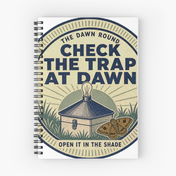 Item preview, Check The Trap At Dawn Butterfly Trap Badge designed and sold by BoosterShop.