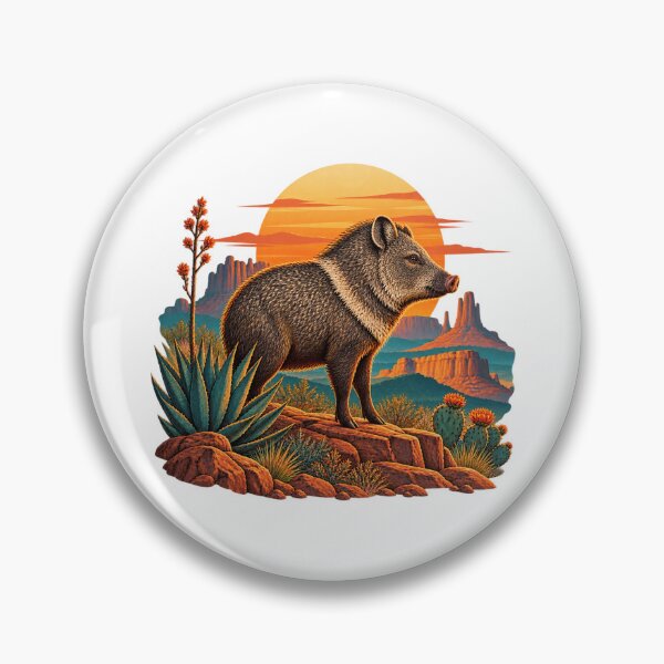 Item preview, Retro Desert Javelina designed and sold by Georain.