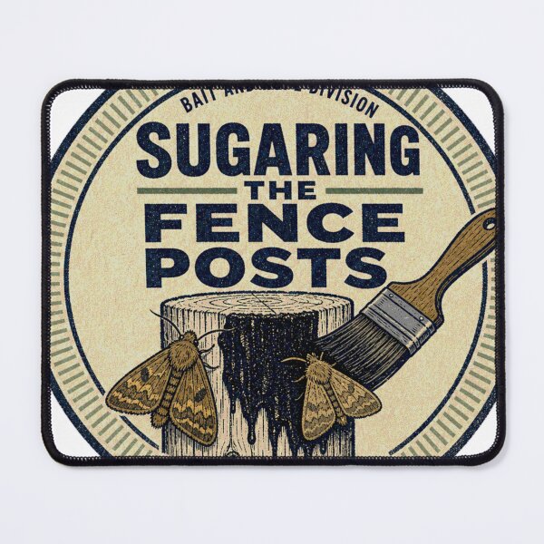 Item preview, Sugaring the Fence Posts Bait Shield Moth designed and sold by BoosterShop.