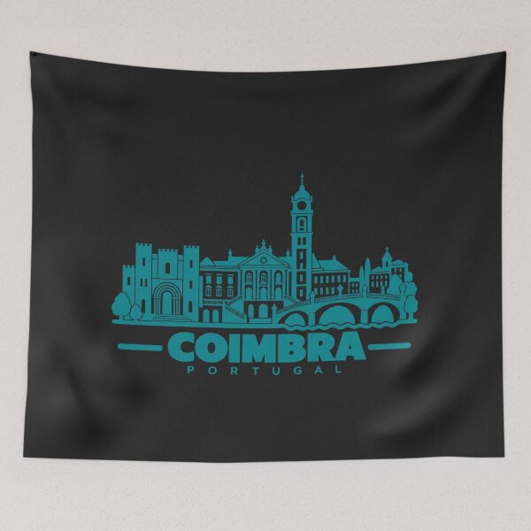 Item preview, Coimbra Portugal Line Art Landmark Poster designed and sold by CMYKStudio.